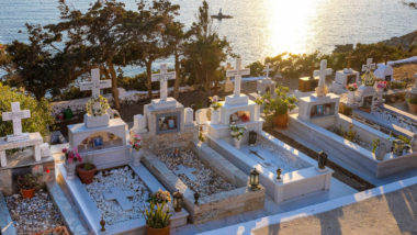 Le cimetière de Katapola - Amorgos - Grèce