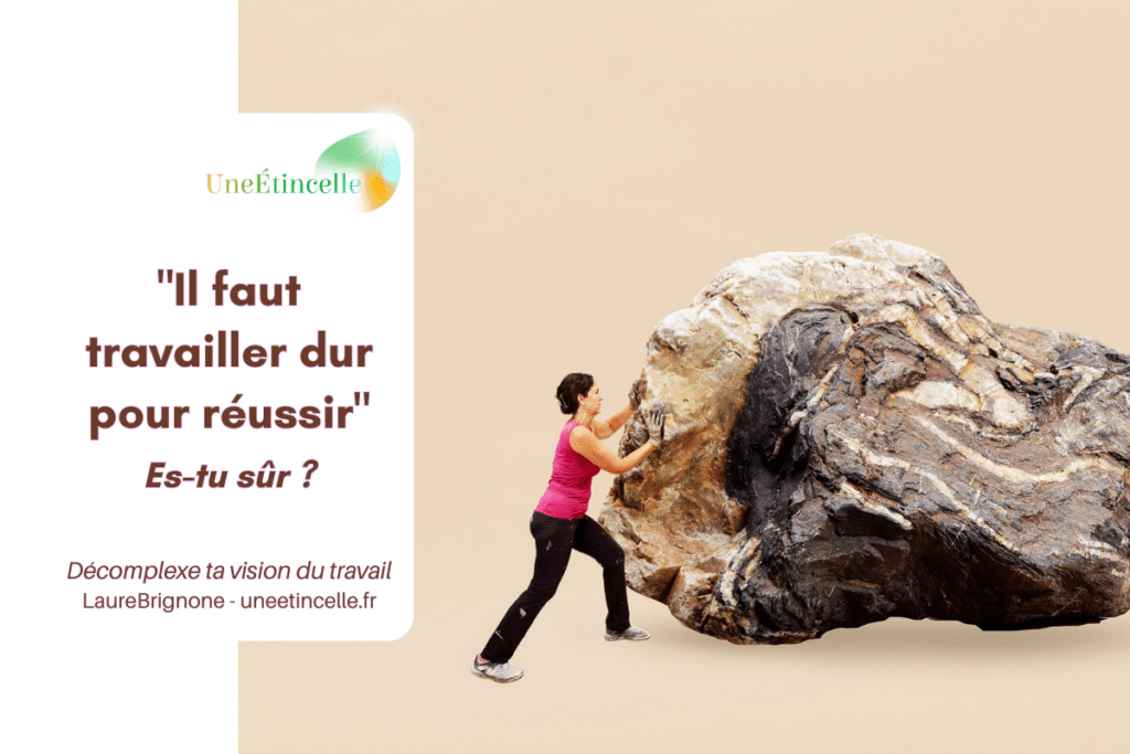 "Il faut travailler dur pour réussir" Es-tu sûr ? : Laure Brignone en train de pousser une pierre bien plus grosse qu'elle !