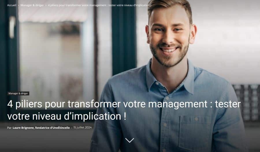 Image de la tribune "4 piliers pour transformer son management"