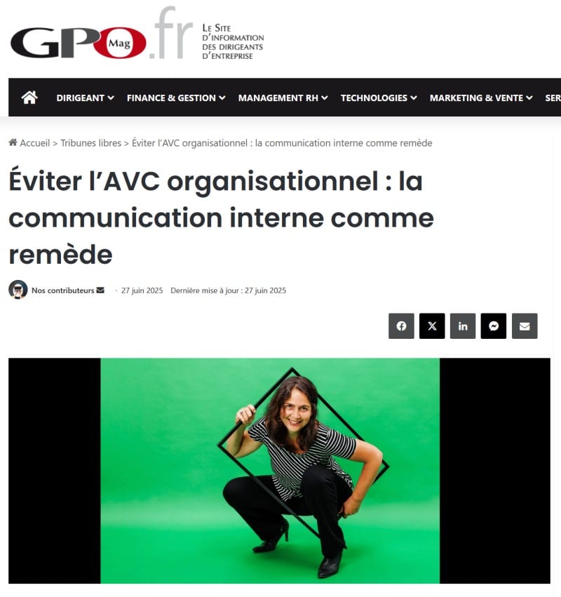 Entête de l'article de GPO magasine